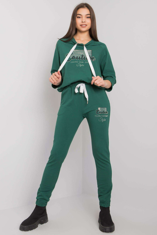 Tmavě zelená sada s aplikacemi Martille