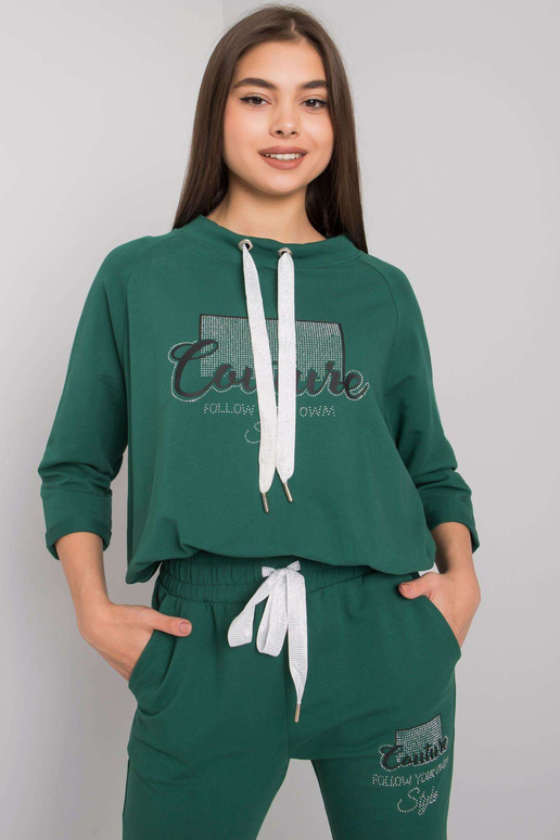 Tmavě zelená sada s aplikacemi Martille