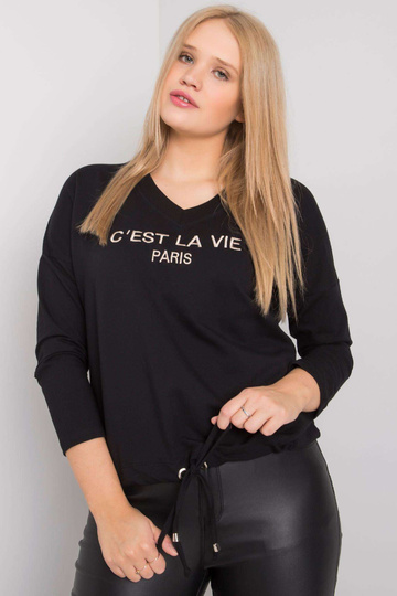 Černá plus size halenka s... 2