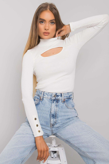 Ecru halenka s výřezem Attale 2