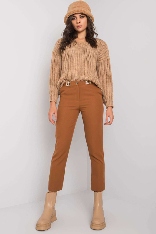 Světle hnědé elegantní kalhoty Beverley