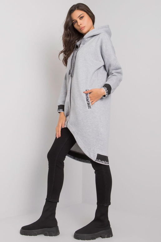 Mikina s kapucí Mayar v šedé barvě