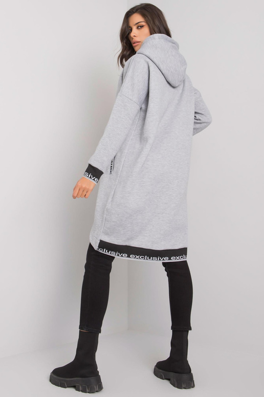 Mikina s kapucí Mayar v šedé barvě