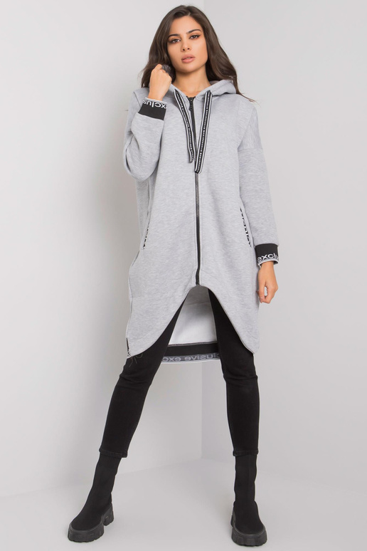Mikina s kapucí Mayar v šedé barvě