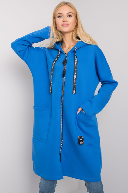 Tmavě modrá dlouhá mikina Elvina