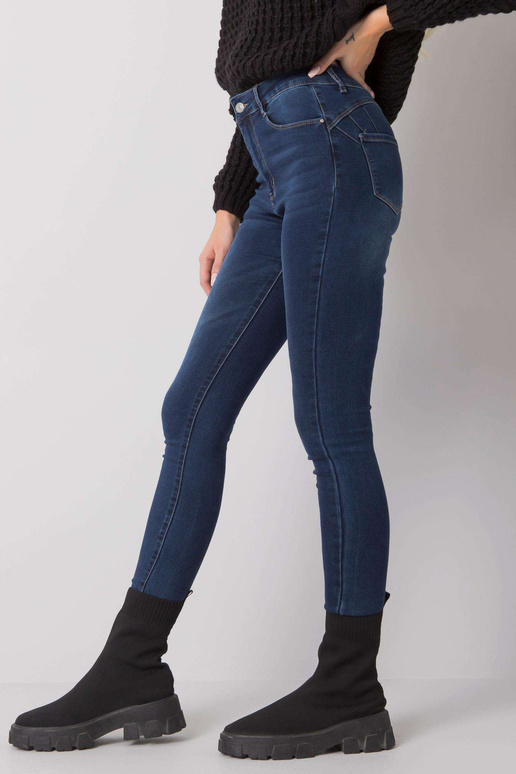 Tmavě modré džíny Marshall s vysokým...