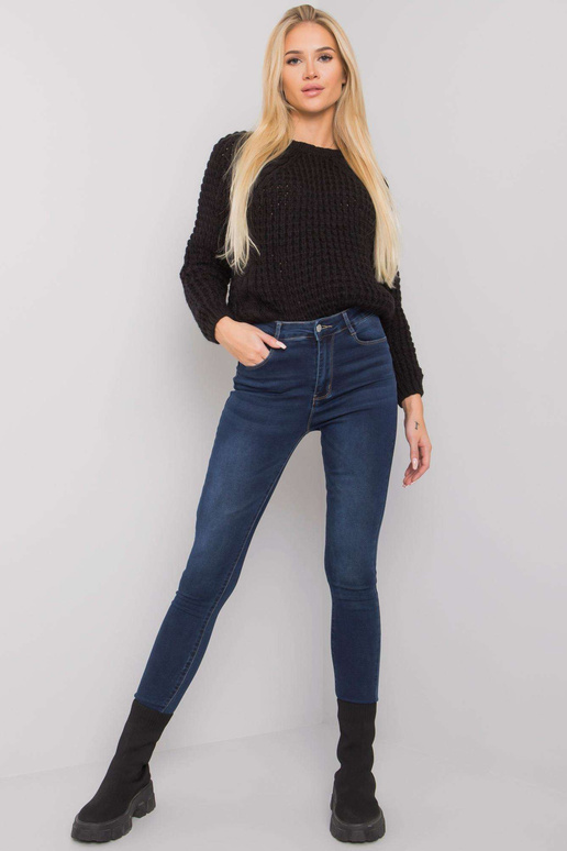 Tmavě modré džíny Marshall s vysokým...