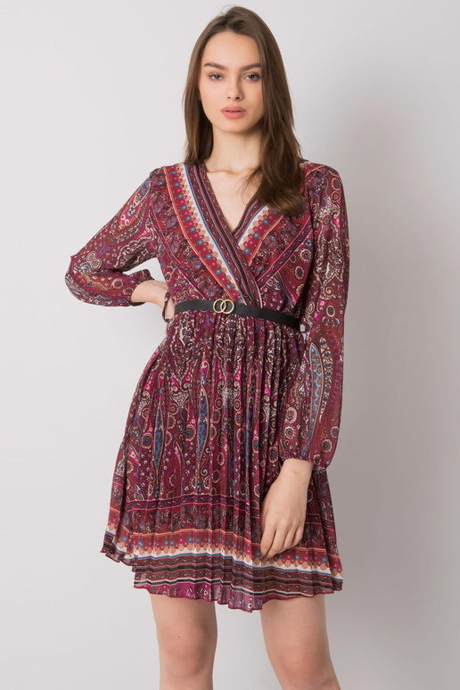 Vínové řasené šaty Carmona Vínové řasené šaty Carmona