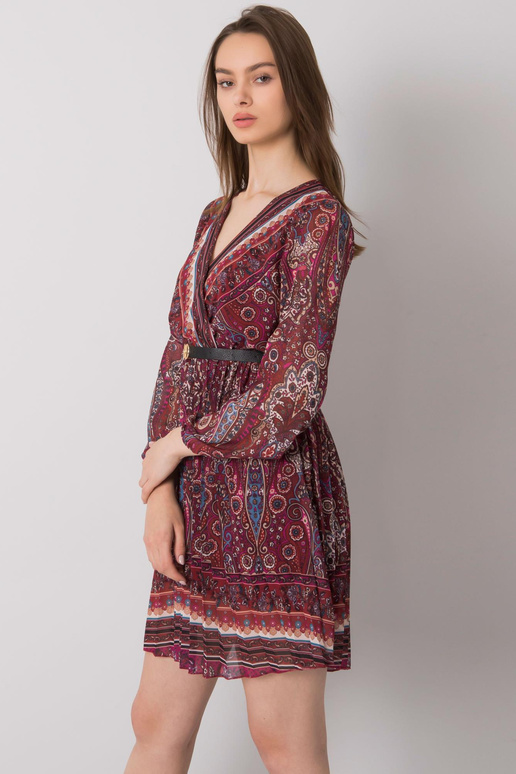 Vínové řasené šaty Carmona Vínové řasené šaty Carmona