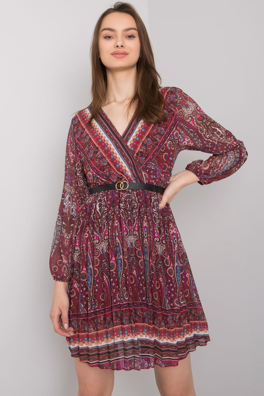 Vínové řasené šaty Carmona Vínové řasené šaty Carmona