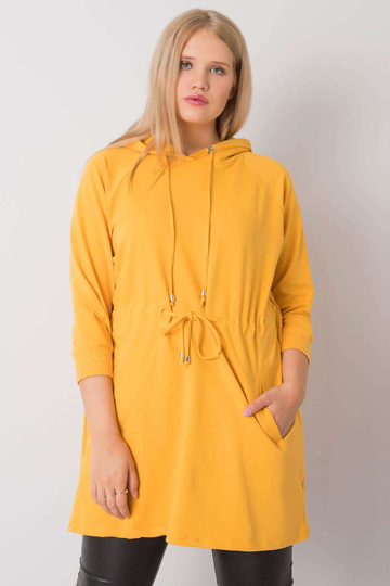 Norina žlutá mikina s kapucí 2