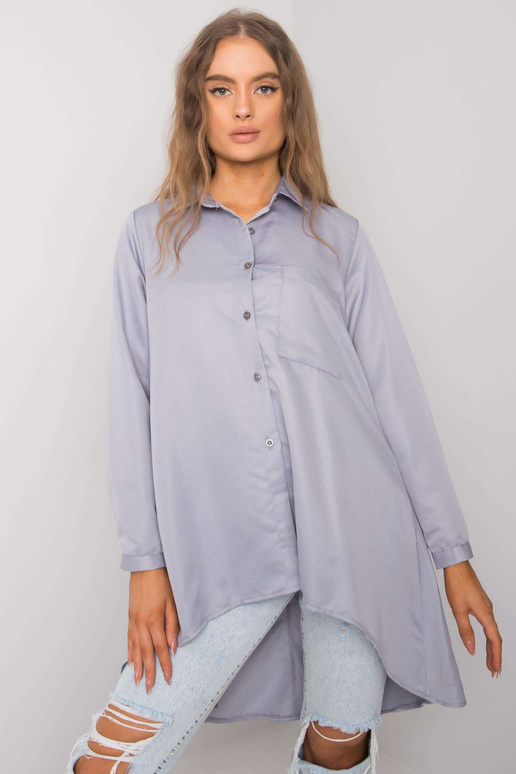 Šedá asymetrická košile Brinleigh