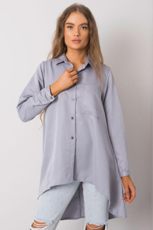 Šedá asymetrická košile Brinleigh