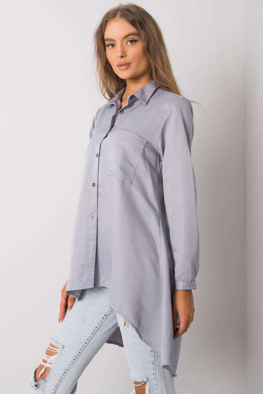 Šedá asymetrická košile Brinleigh