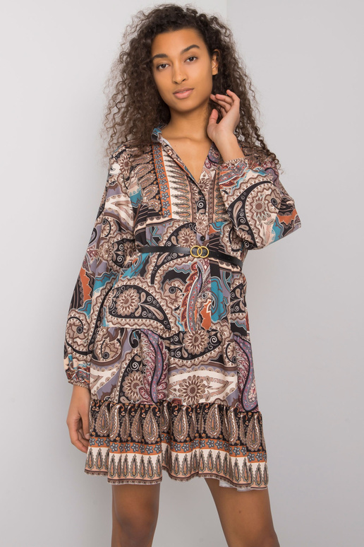 Černé šaty s potiskem Milah