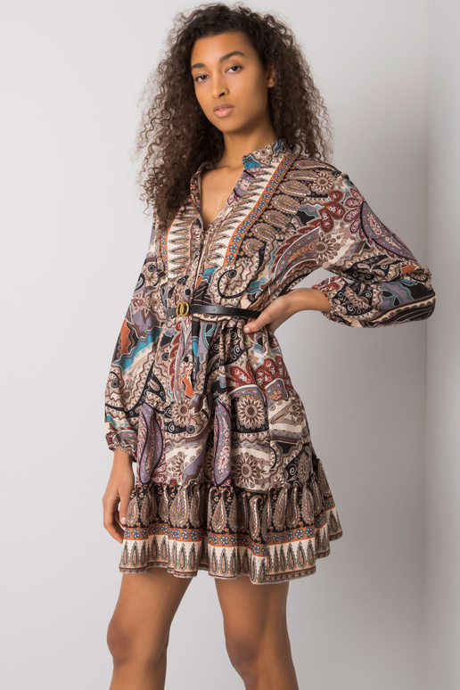 Černé šaty s potiskem Milah