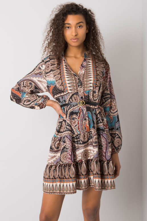 Černé šaty s potiskem Milah