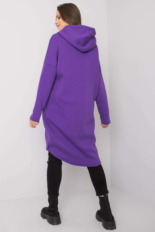 Tmavě fialová dlouhá mikina pro ženy...