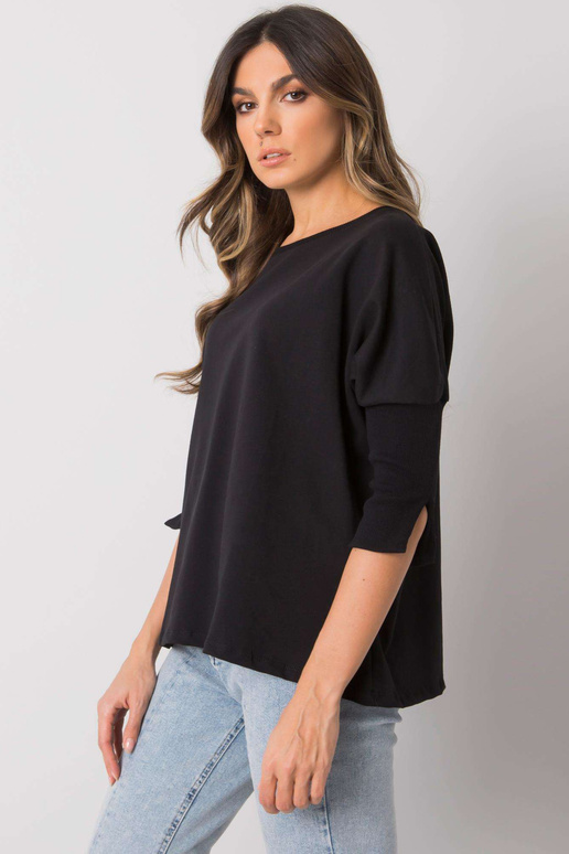 Černá volná halenka Hassina Černá volná halenka Hassina