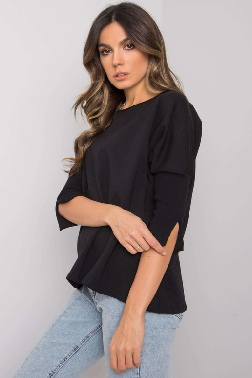 Černá volná halenka Hassina Černá volná halenka Hassina