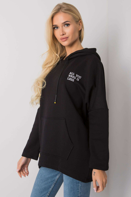 Černá mikina s kapucí Laylla