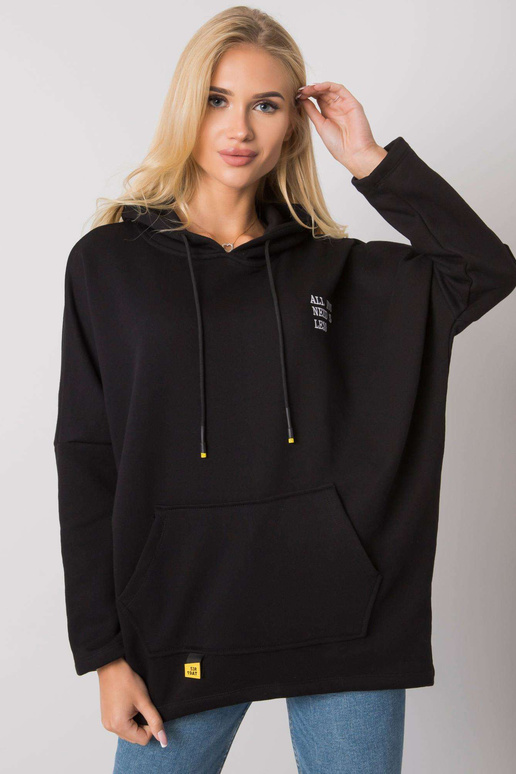 Černá mikina s kapucí Laylla