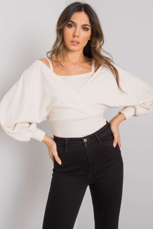 Dámská béžová bavlněná halenka Chavri...