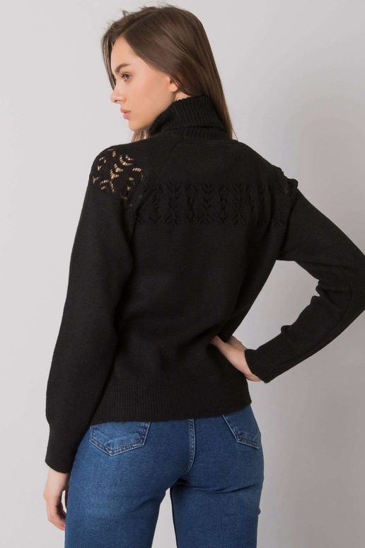 Černý pletený rolák Requena RUE PARIS