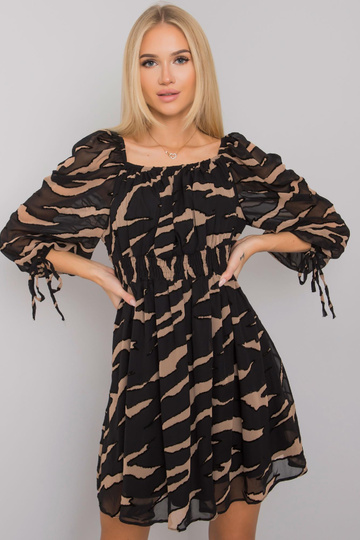 Černobéžové španělské šaty... 2