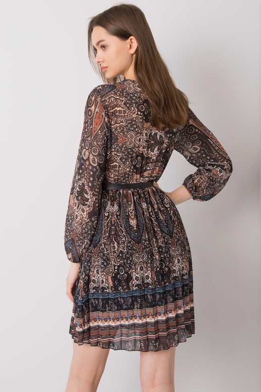 Černé skládané šaty Carmona