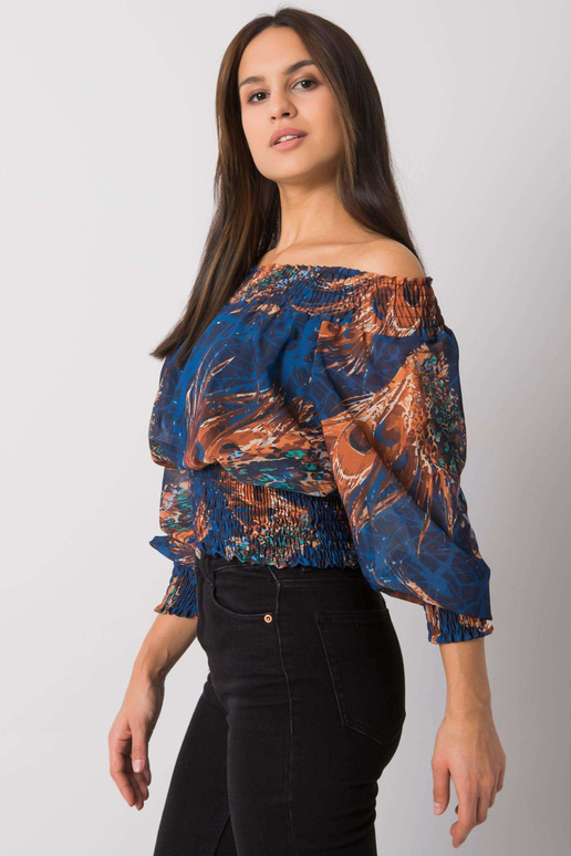 Tmavě modrá dámská halenka Nanterre