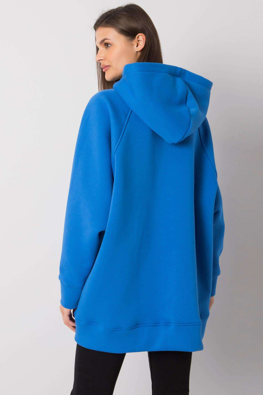 Tmavě modrá klokaní mikina pro ženy...