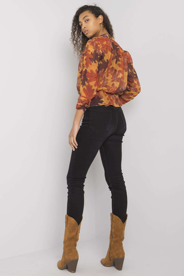 Hnědá šifonová halenka...