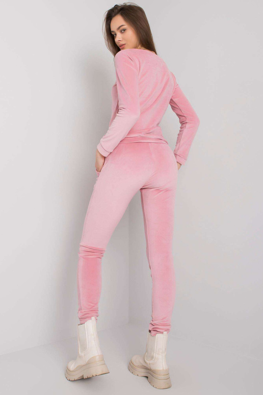 Bledě růžový velurový set Clarisa RUE...