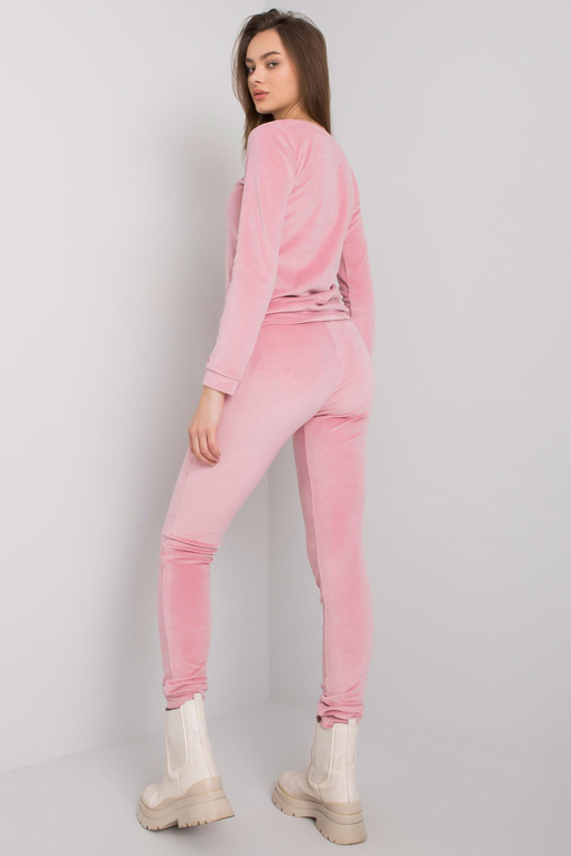 Bledě růžový velurový set Clarisa RUE...