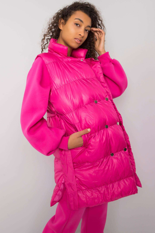 Fuchsiová třídílná souprava s vestou...