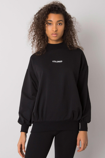 Černá mikina bez kapuce...