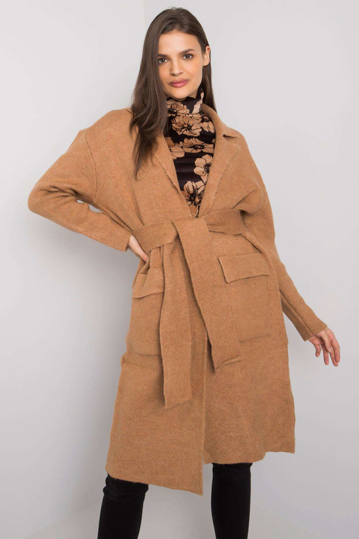 Velbloudí kardigan se zavazováním... Velbloudí kardigan se zavazováním...