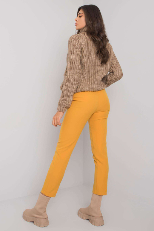 Hořčicové elegantní kalhoty Beverley