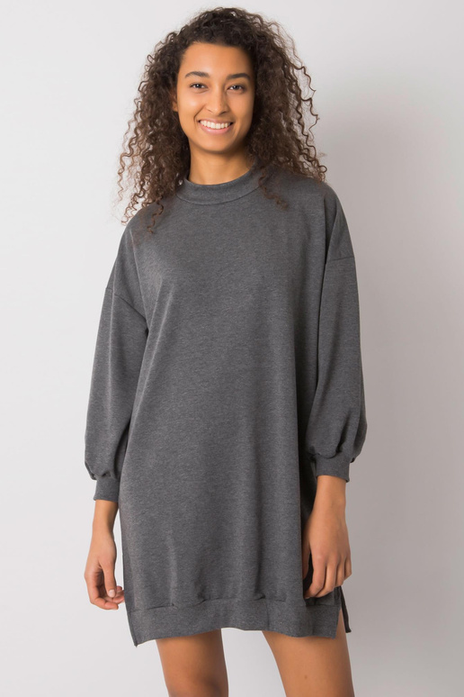 Tmavě šedé Melange dámské bavlněné...