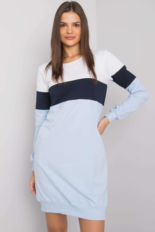 Bílé a tmavě modré šaty Feliciana RUE...