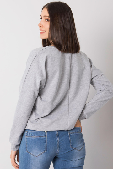 Šedá melanžová halenka plus...