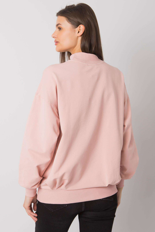 Špinavě růžová mikina bez kapuce...