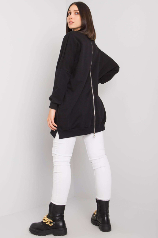 Bavlněná tunika Raella černá plus size