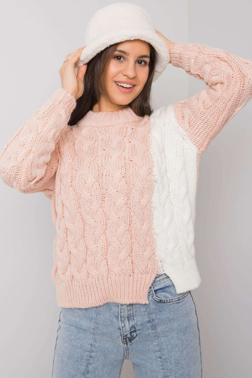 Růžový dámský svetr s... 2