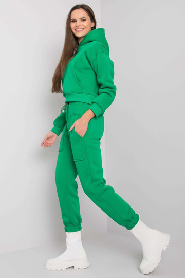 Zelená bavlněná tepláková...