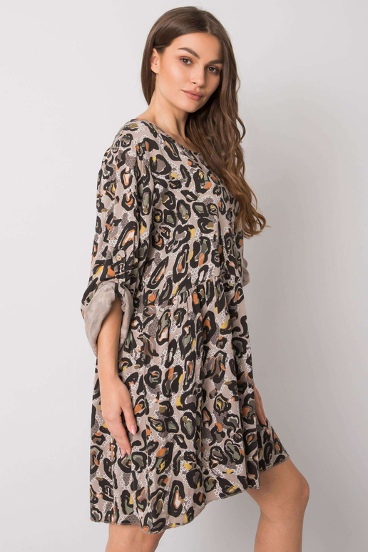 Šedé šaty Earlene viskózové