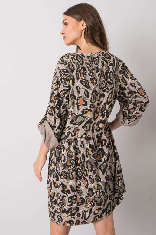 Šedé šaty Earlene viskózové