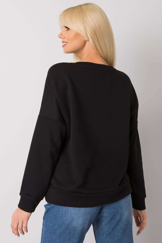 Černá volánová mikina Frose RUE PARIS