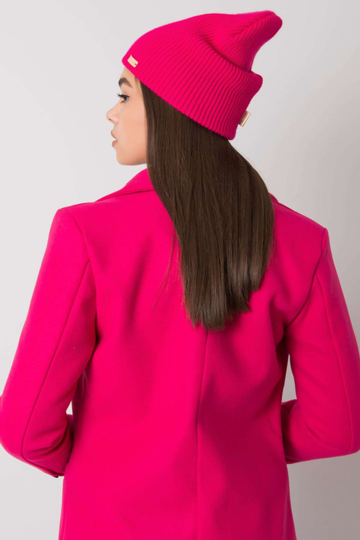 Fuchsiová pletená čepice RUE PARIS
